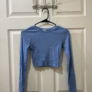 Garage Long Sleeve Crop Top